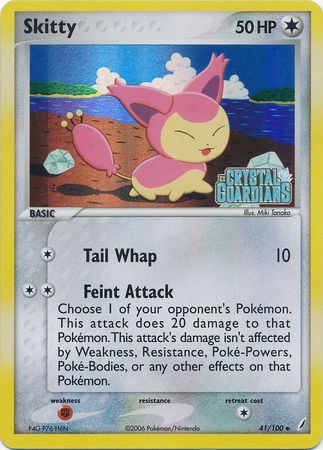 Skitty (41/100) (Sellado) [EX: Crystal Guardians]