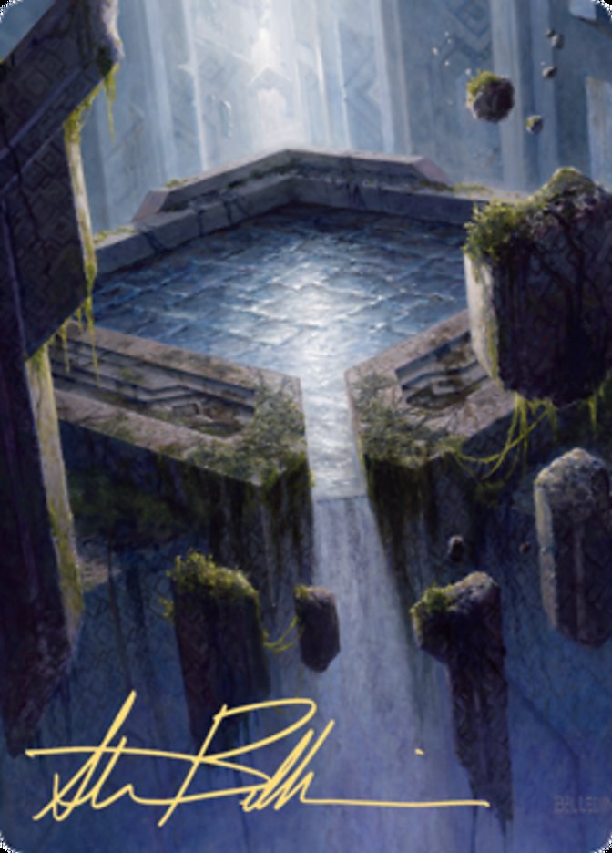 Carte d'art Bassin morphique (Signature estampée or) [Série d'art Les Zendikar]