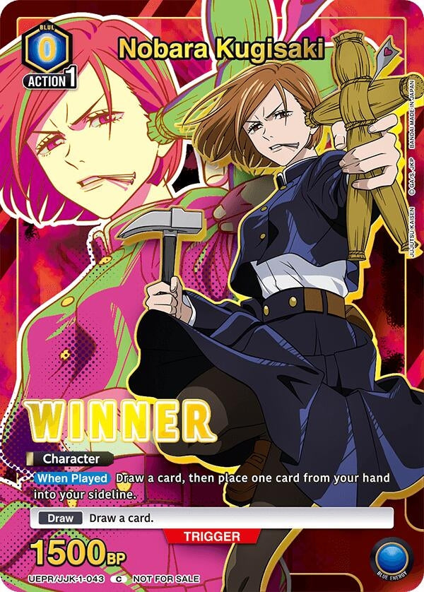 Image for Nobara Kugisaki (043) (Winner) (UEPR/JJK-1-043) (UEPR) - Union Arena
