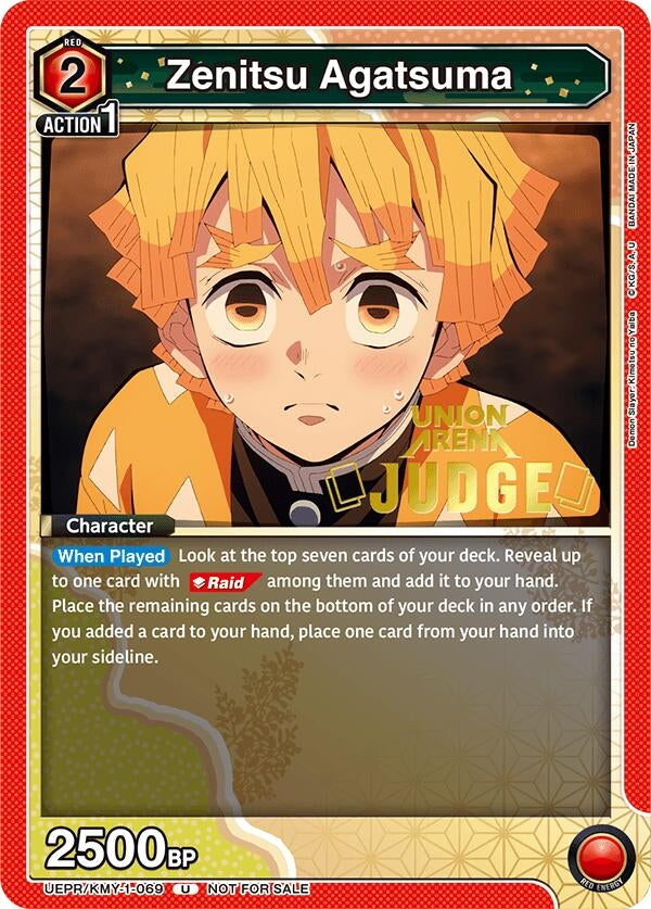 Image for Zenitsu Agatsuma (Judge Pack) (UEPR/KMY-1-069) (UEPR) - Union Arena