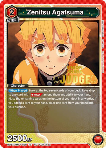 Zenitsu Agatsuma (Judge Pack) - Union Arena Promotion Cards (UEPR)