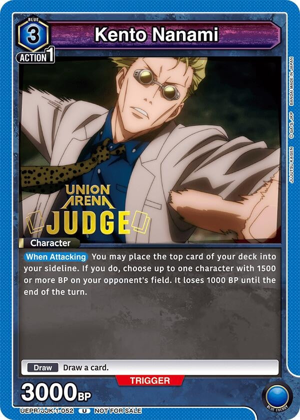 Image for Kento Nanami (052) (Judge Pack) (UEPR/JJK-1-052) (UEPR) - Union Arena