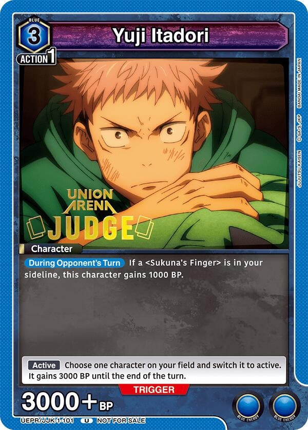 Image for Yuji Itadori (101) (Judge Pack) (UEPR/JJK-1-101) (UEPR) - Union Arena