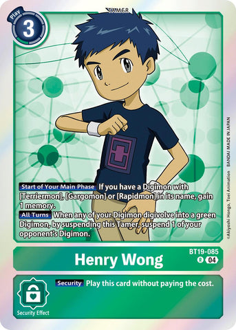 Henry Wong [BT9-085] [Ver. 2.5 del paquete de refuerzo de lanzamiento especial]