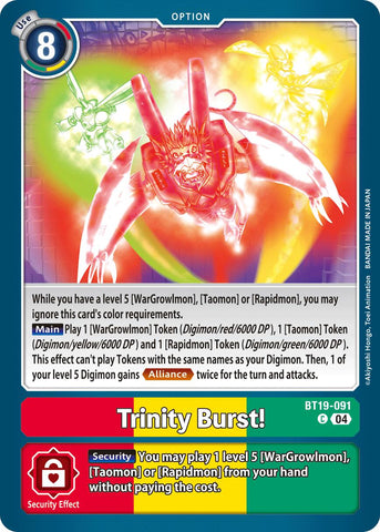 ¡Estallido de Trinidad! [BT19-091] [Booster especial de lanzamiento Ver.2.5]