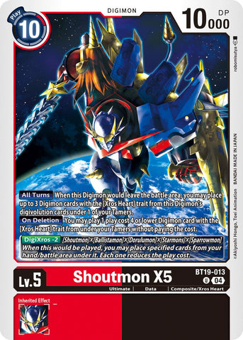 Shoutmon X5 [BT19-013] [Lanzamiento Special Booster Ver.2.5]