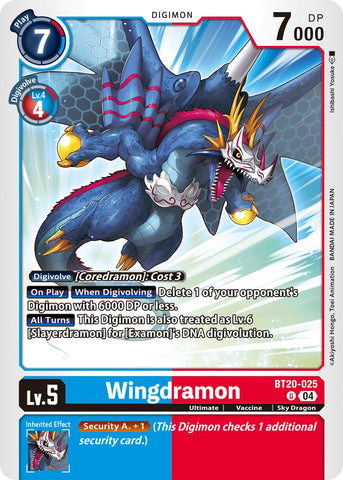 Wingdramon [BT20-025] [Lanzamiento de la Edición Especial de Refuerzo Ver.2.5]