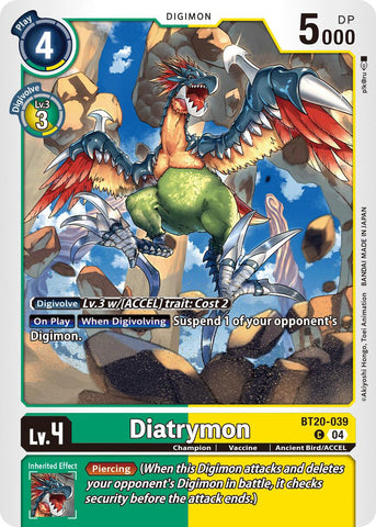 Diatrymon [BT20-039] [Pack de mejora especial Ver.2.5]