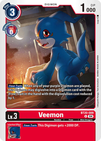 Veemon [BT20-009] [Lanzamiento de Booster Especial Ver.2.5]