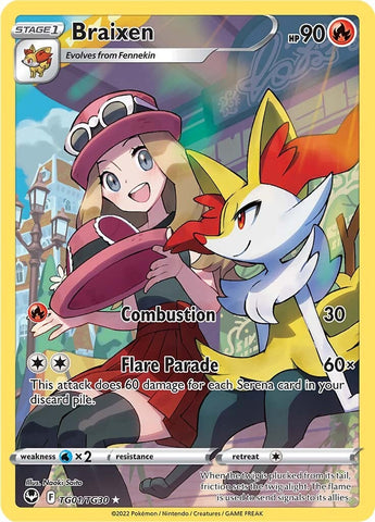 Braixen (TG01/TG30) [Espada y Escudo: Tempestad Plateada]