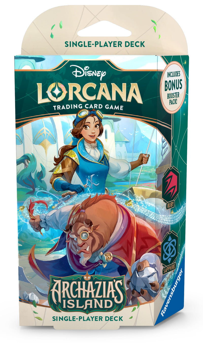 Disney Lorcana : L'île d'Archazia – Deck de démarrage (Rubis/Saphir)