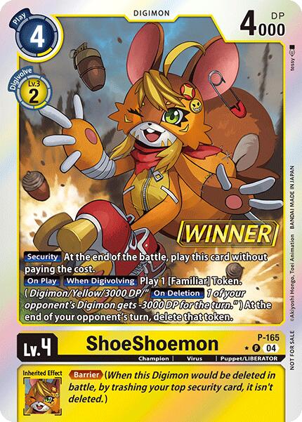 ShoeShoemon [P-165] (Lot du Vainqueur du Tournoi en Boutique 2025 Vo.1) [Cartes promotionnelles]