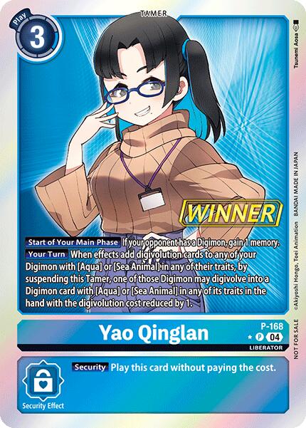 Yao Qinglan [P-168] (Lot de Victoire Tournoi en magasin 2025 Vo.1) [Cartes promotionnelles]