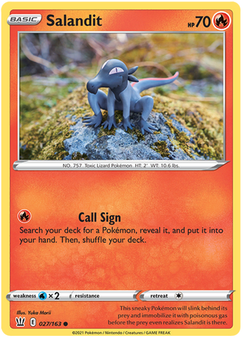 Salandit (027/163) [Espada y Escudo: Estilos de Combate]