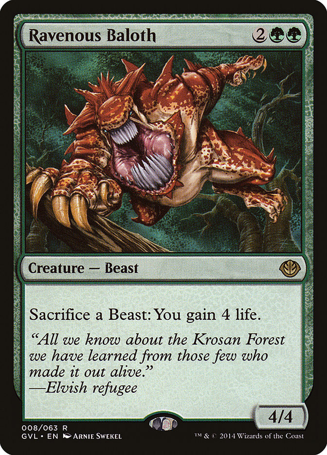 Baloth vorace (Garruk vs. Liliana) [Duel Decks Anthology]