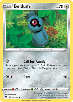 Beldum (116/185) [Espada y Escudo: Voltaje Vívido]