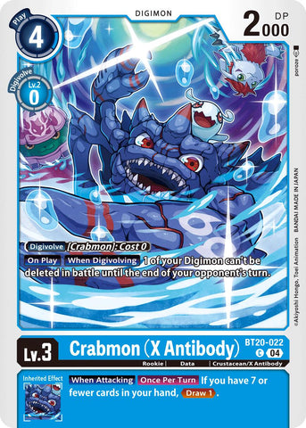 Crabmon [BT20-022] (X Antibody) [Lanzamiento Special Booster Ver.2.5]
