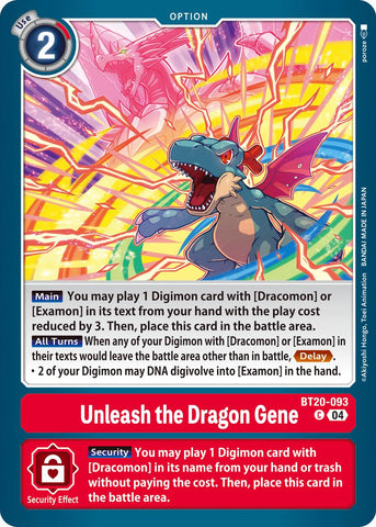 Libera el gen del dragón [BT20-093] [Booster especial de lanzamiento Ver.2.5]