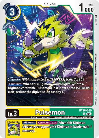 Pulsemon [BT20-029] [Booster especial de lanzamiento Ver.2.5]