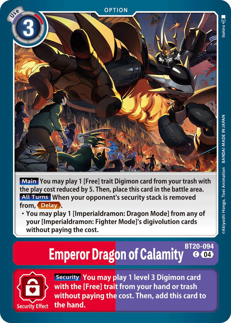 Empereur Dragon de la Calamité [BT20-094] [Pack Spécial Ver.2.5]