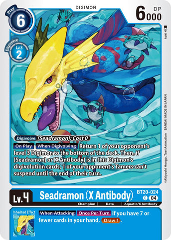 Seadramon [BT20-024] (X-Antibody) [Lanzamiento Especial Booster Ver.2.5]