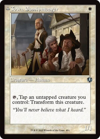Commère du bourg // Foule enragée (Cadre rétro) [Innistrad remasterisée]
