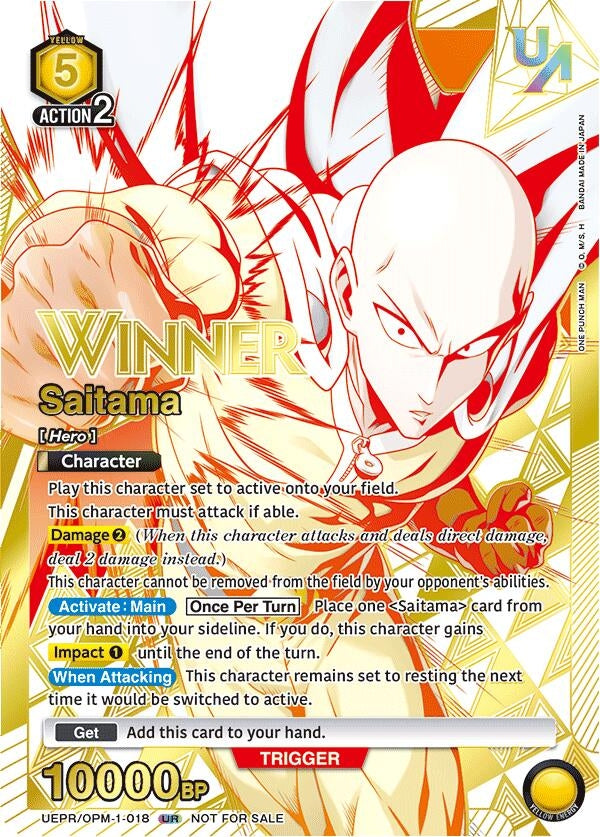 Image for Saitama (018) (Winner) (UEPR/OPM-1-018) (UEPR) - Union Arena