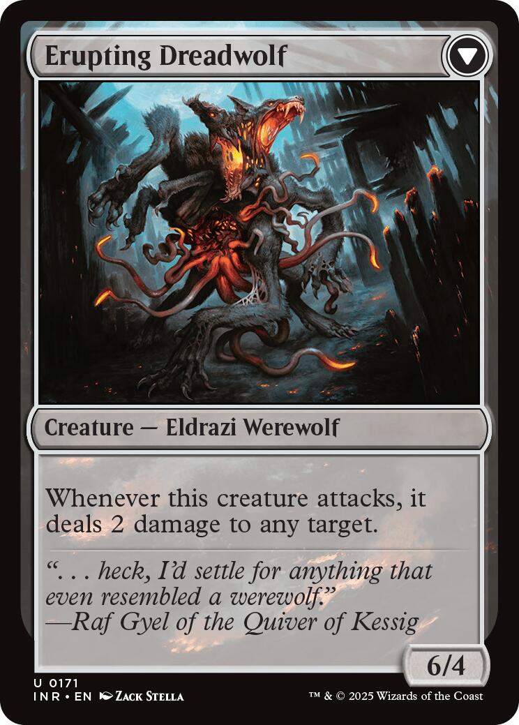 Loup-garou incandescent // Loup de l'effroi en éruption [Innistrad remasterisé]