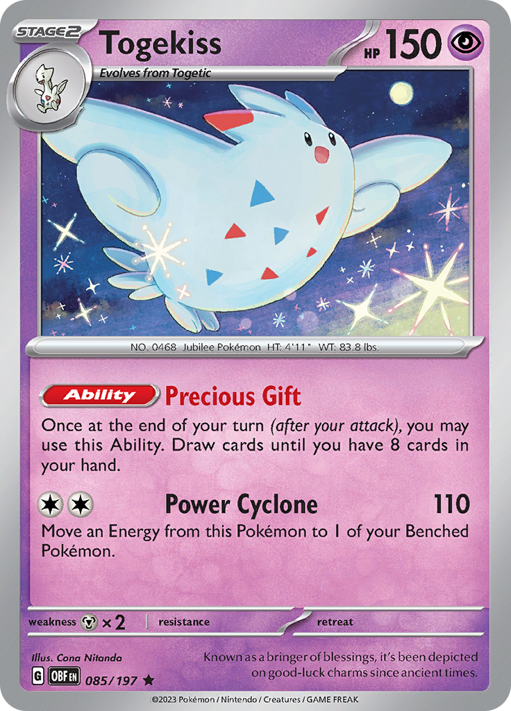 Togekiss (085/197) [Escarlata y Púrpura-Llamas Obsidianas]