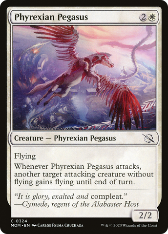 Pegaso Phyrexiano [Marcha de las Máquinas]