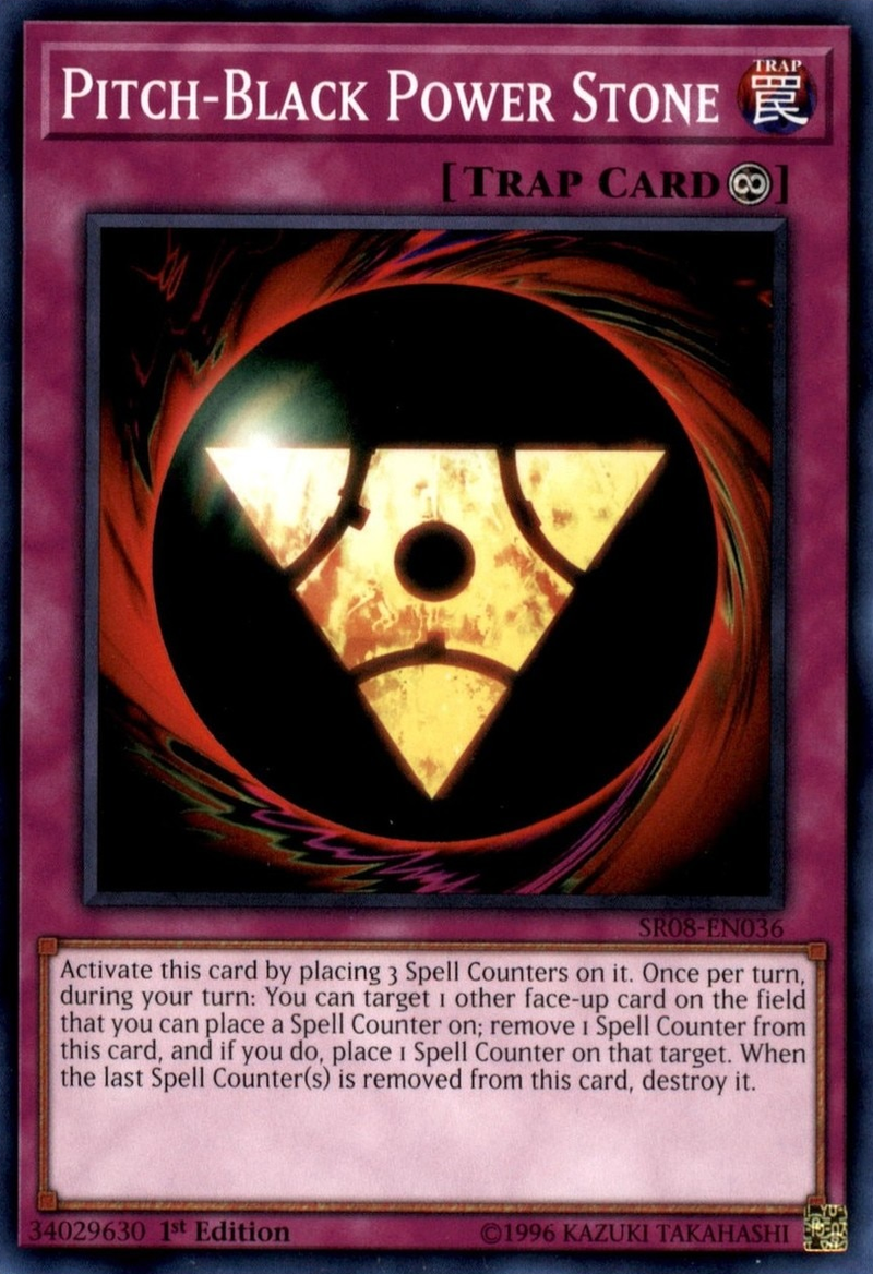 Piedra de Poder Negro Oscuro [SR08-ES036] Común