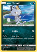 Miaouss d'Alola (SL43) [Soleil et Lune : Cartes promo Black Star]