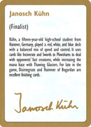 Janosch Kuhn Bio [Decks des Championnats du Monde 1997]