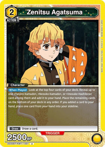 Zenitsu Agatsuma (001) - Demon Slayer: Kimetsu no Yaiba (UE05BT)