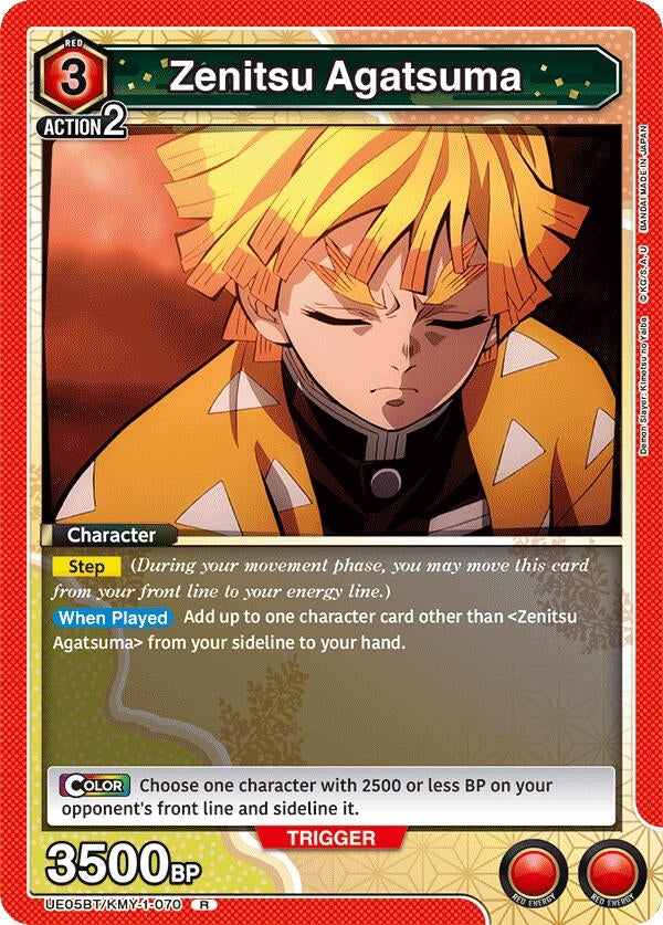 Image for Zenitsu Agatsuma (070) (UE05BT/KMY-1-070) (UE05BT) - Union Arena