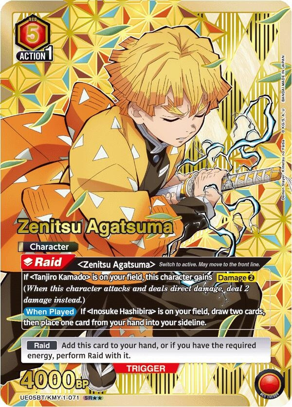 Image for Zenitsu Agatsuma (071) (SR**) (UE05BT/KMY-1-071) (UE05BT) - Union Arena