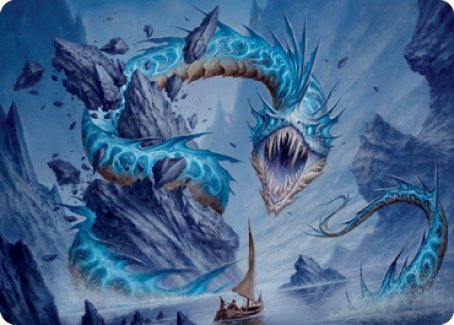 Carte d'art Serpent Bioluminescence [Série artistique Innistrad : Chasse de minuit]