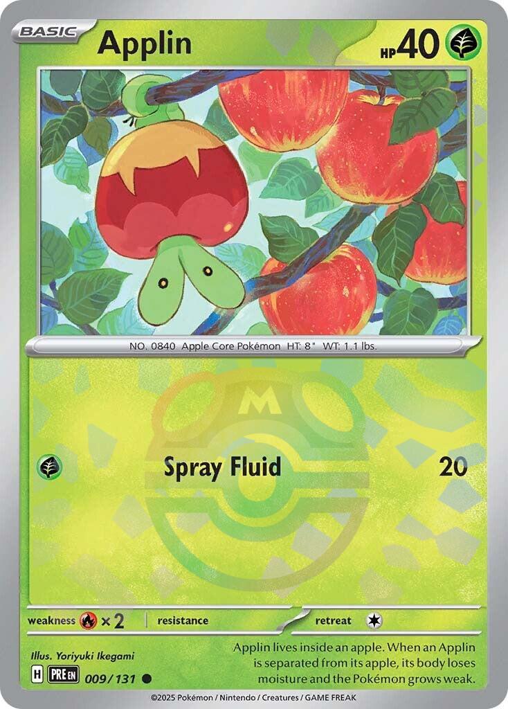 Applin (009/131) (Motif Master Ball) [Écarlate et Violet : Évolutions Prismatiques]