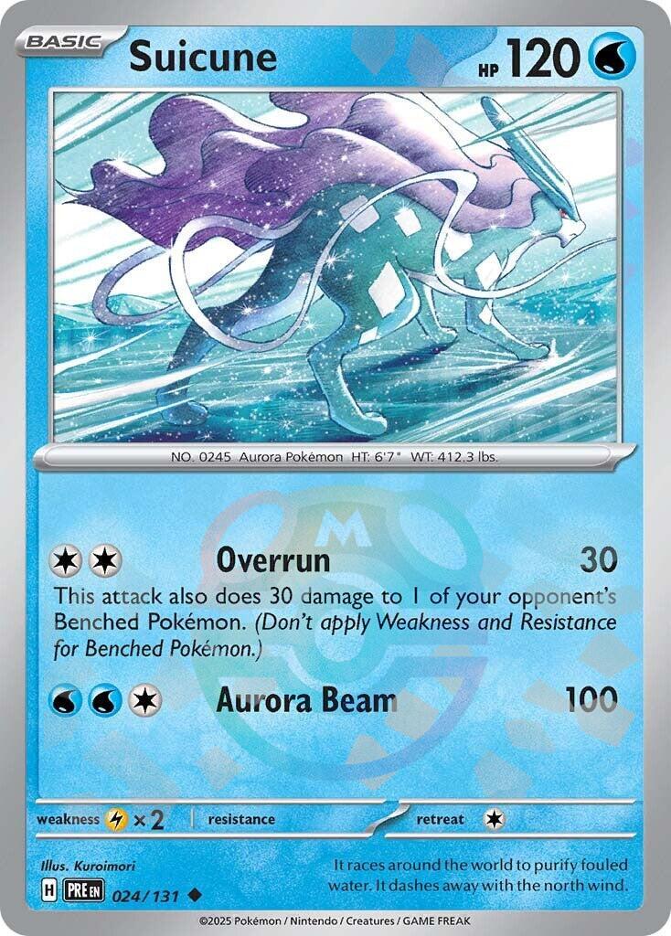 Suicune (024/131) (Motif Master Ball) [Écarlate et Violet : Évolutions Prismatiques]