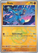 Riolu (050/131) (Motif Master Ball) [Écarlate et Violet : Évolutions Prismatiques]