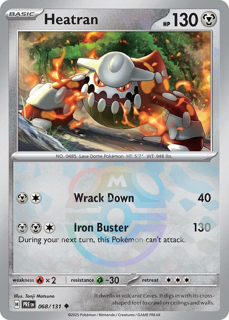 Heatran (068/131) (Motif Master Ball) [Écarlate et Violet : Évolutions Prismatiques]