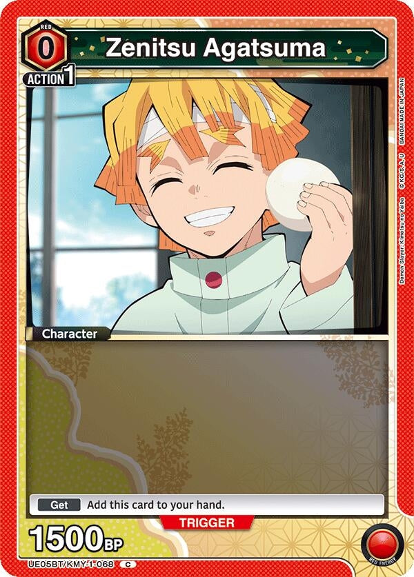 Image for Zenitsu Agatsuma (068) (Box Topper Foil) (UE05BT/KMY-1-068) (UE05BT) - Union Arena