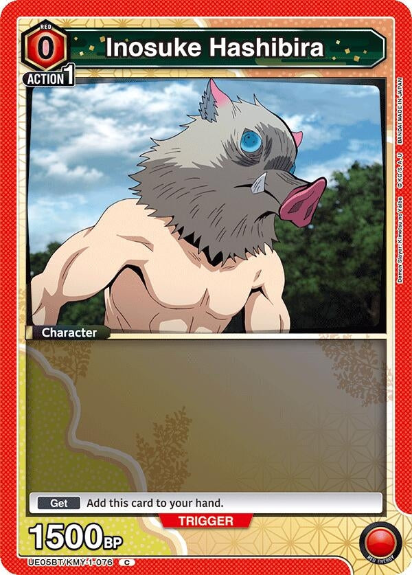 Image for Inosuke Hashibira (076) (Box Topper Foil) (UE05BT/KMY-1-076) (UE05BT) - Union Arena