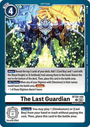 El último guardián [BT20-100] [Booster especial de lanzamiento Ver.2.5]