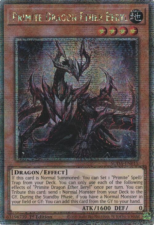 Dragon Éthéré Primite Béryl (Secret Rare Quart de Siècle) [SUDA-EN015] Secret Rare Quart de Siècle