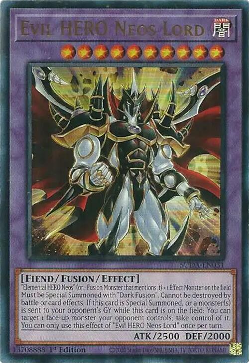Evil HERO Neos Lord [SUDA-FR031] Ultra Rare