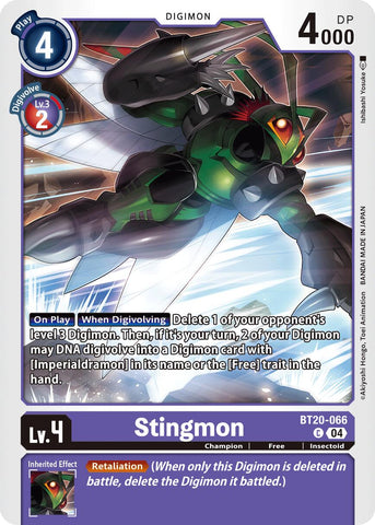 Stingmon [BT20-066] [Caja de Sobres de Lanzamiento Ver.2.5]