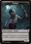 Zombie (0011) // Zombie (0012) Jeton double face [Jetons Innistrad remasterisé]