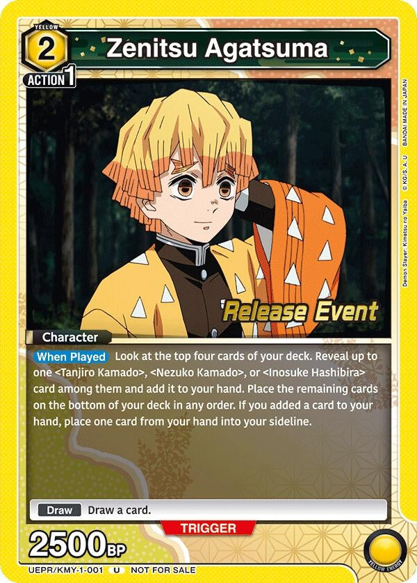Image for Zenitsu Agatsuma (001) (UEPR/KMY-1-001) (UE05BT_RE) - Union Arena