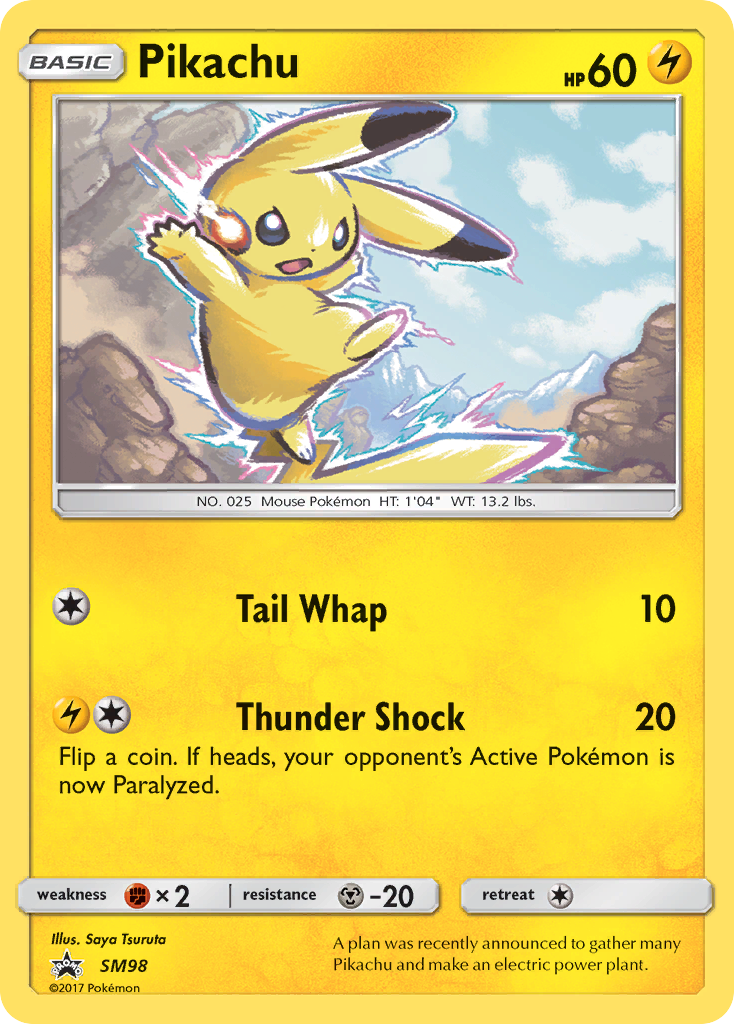 Pikachu (SM98) [Sol y Luna: Promociones Black Star]